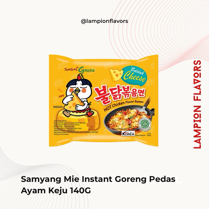 

Samyang Mie Instant Goreng Pedas Ayam Keju 140G