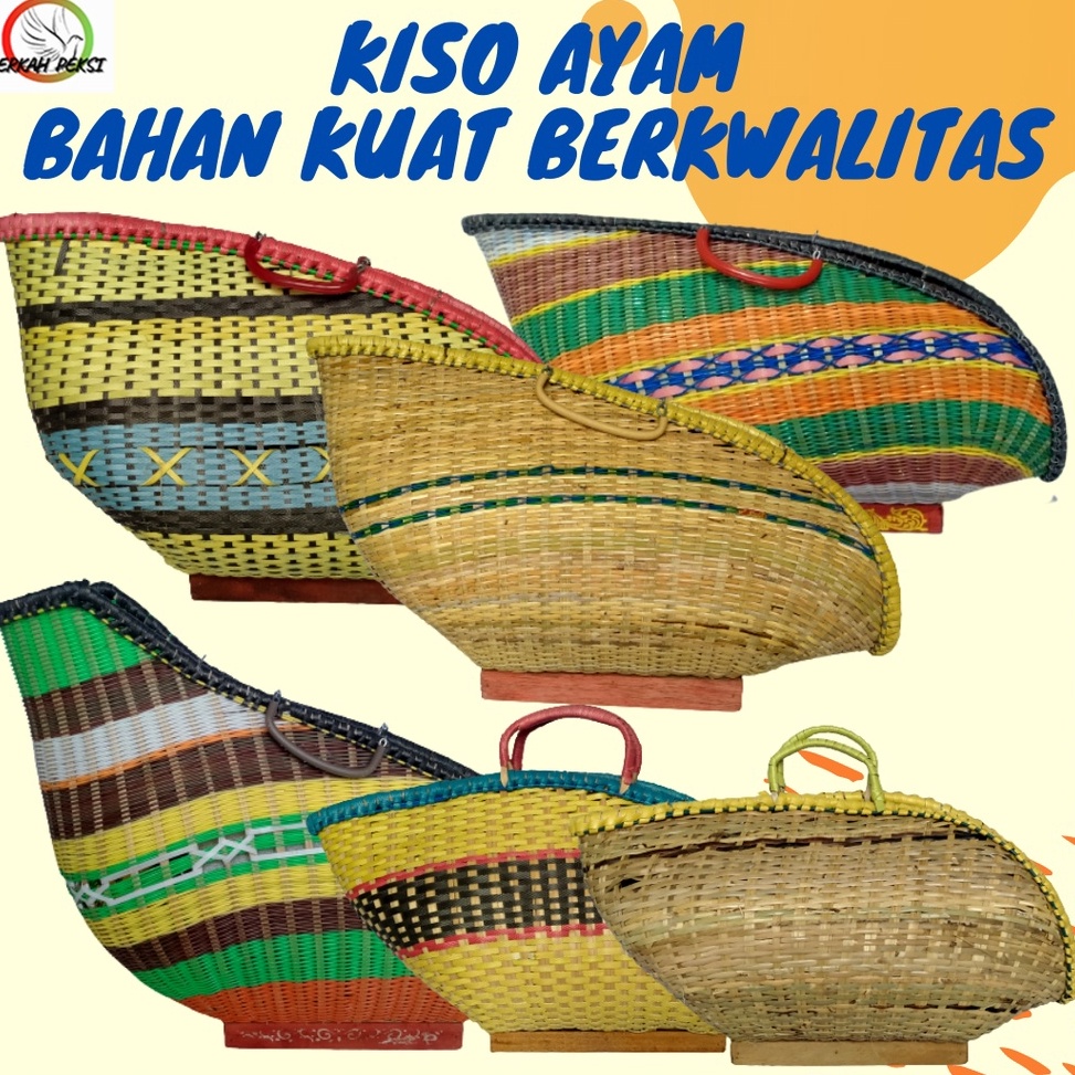 Super Laris Manis TAS KISO AYAM FIBER ROTAN BAMBU UKURAN JUMBO BESAR KISO PELUNG KISO BANGKOK BAHAN 