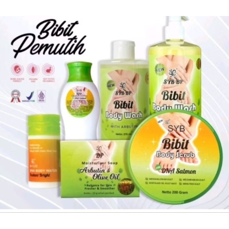 Infus body water Dna Salmon dan bibit pemutih syb