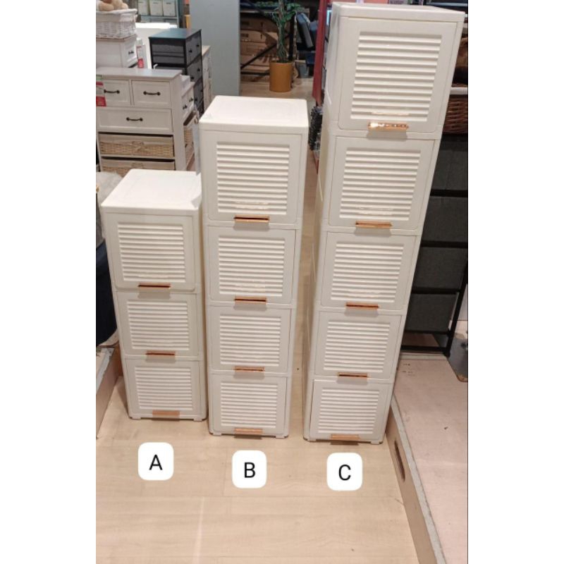 Informa Finny Laci penyimpanan putih/lemari putih informa/lemari aesthetic informa