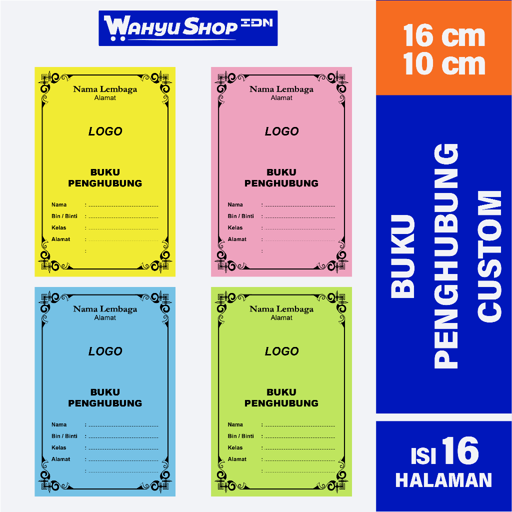 

[10PCS] Buku Penghubung Santri Custom TKA / TKQ / TPQ / Sederajat / lainnya