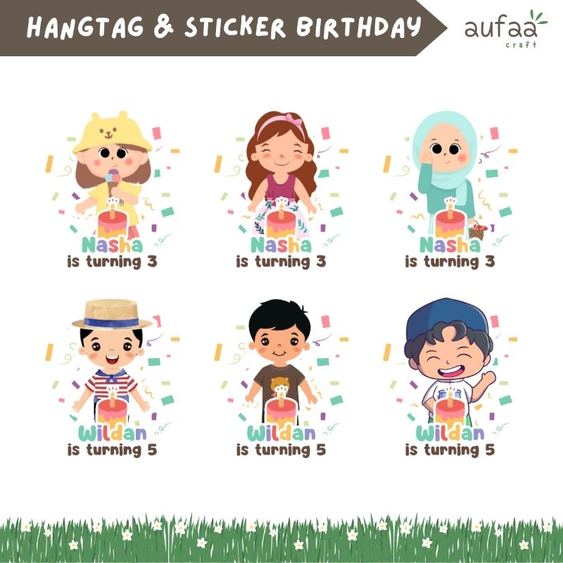 

[isi 10] Hangtag Ulang Tahun | Sticker Ulang Tahun