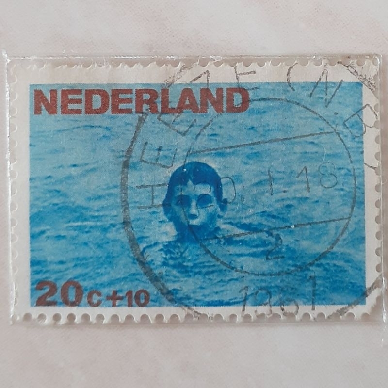 

Perangko Belanda Children Stamps 1966 (Boy at Swimming Education) Tahun 1966