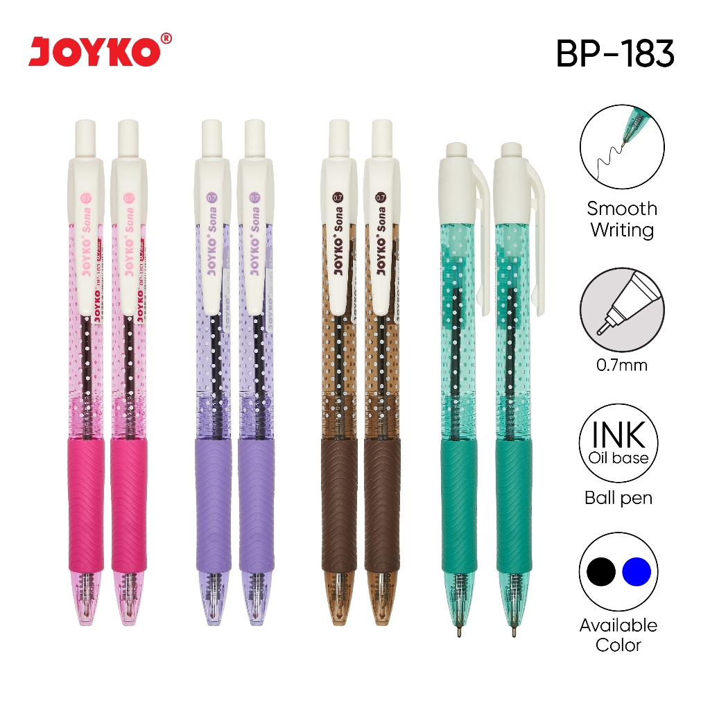 

Ball Pen Pulpen Pena Joyko BP-183 Sona 0.7 mm