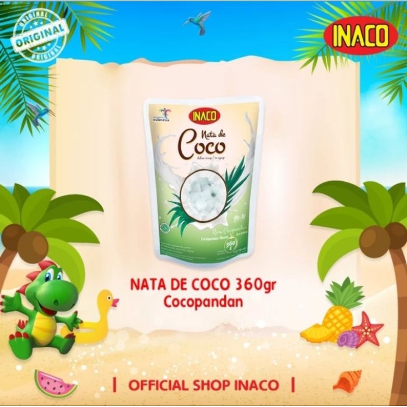 

inaco nata de coco rasa cocopandan 360gram