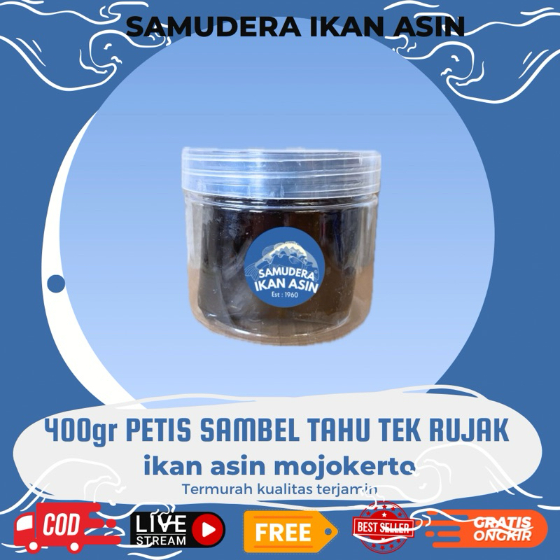 

400gr PETIS ikan campur udang ENAK hint manis RUJAK ASLI JOMBANG JATIM