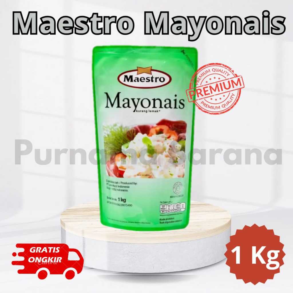 

maestro mayonaise 1kg/maestro mayonaise 1kg/1 kg/light/pouch/mayo