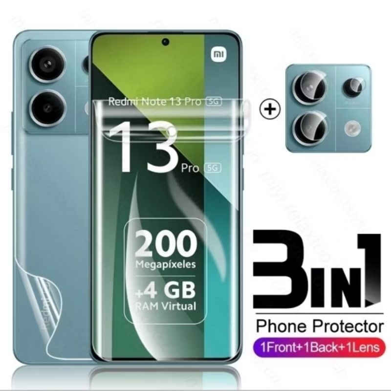 REDMI NOTE 13 5G | 13 pro | 13 Pro+ Hybrid Glass Pro Premium Anti Gores Hydrogel Pelindung Layar Sma