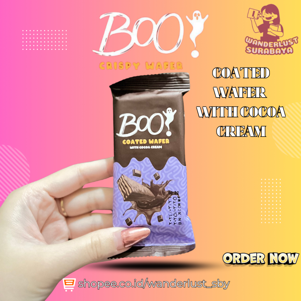 

(COKLAT WAFFER MESIR ORIGINAL) Silo Boo Coated Waffer
