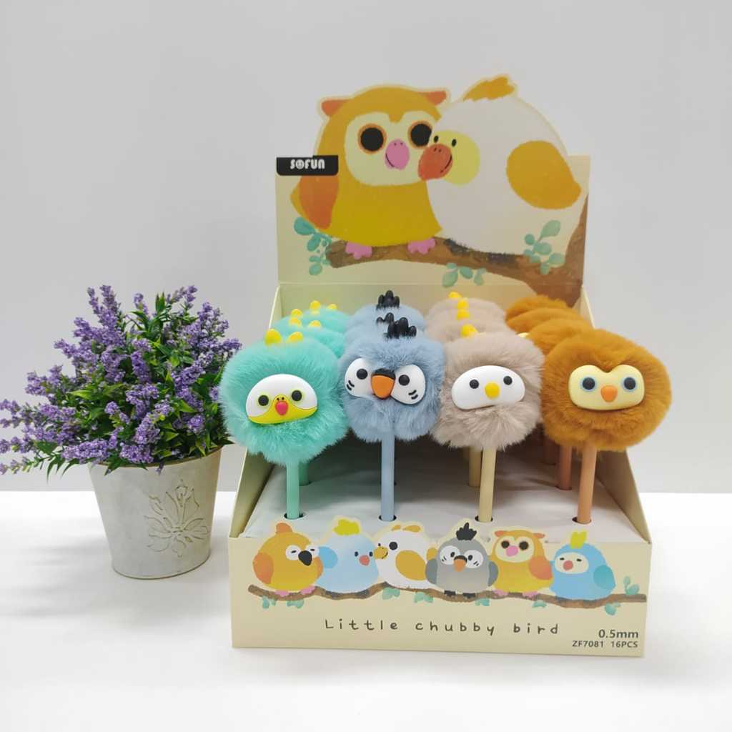 

GRAMEDIA KEDIRI - SOFUN BIRDS POMPOM PEN ZF7081