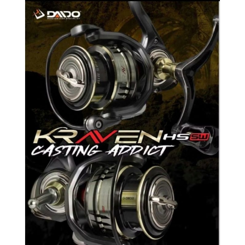 REEL DAIDO KRAVEN HS SW 1000 2000 3000 POWER HANDLE