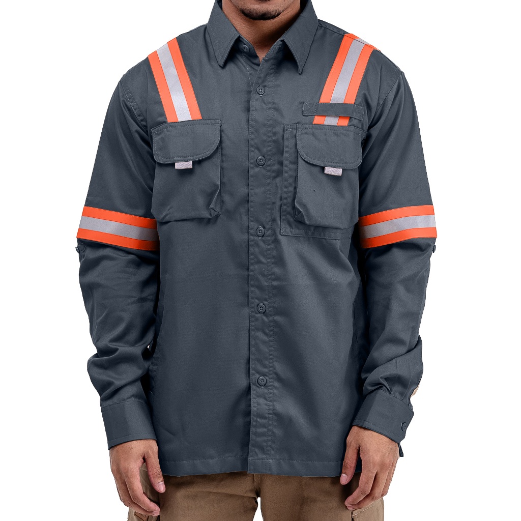 Engineer Workwear - LOGGING WEARPACK CHARCOAL, Kemeja Panjang / Kemeja Kerja by ENGINEER