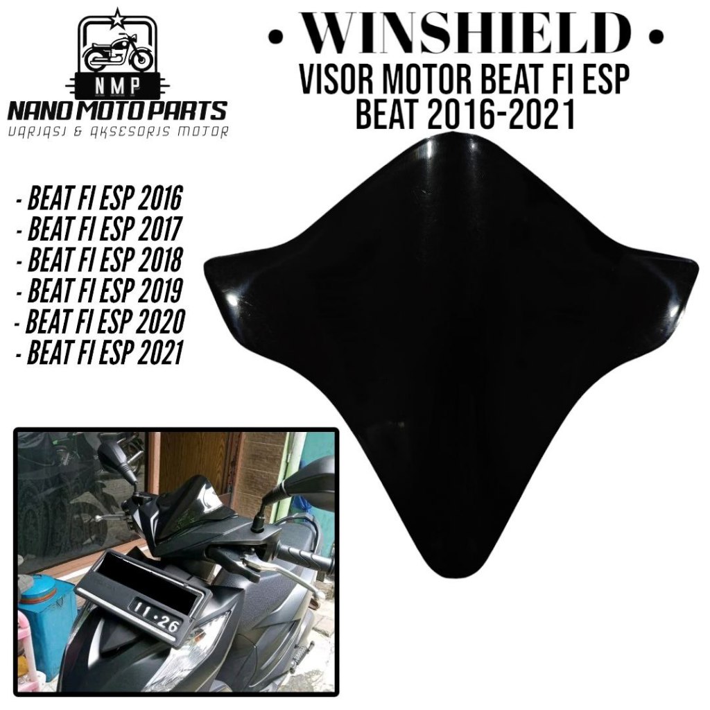 Visor Motor Beat Fi Esp Windshield Beat 2016-2021