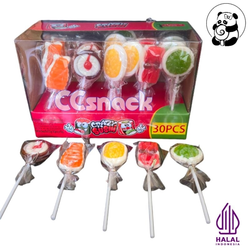 

PENGUIN CRAZY SUSHI LOLIPOP BOX ISI 30