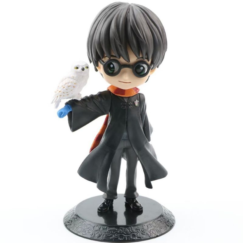 Action Figure Anime Harry Potter Hermione Professor Snape Gendong Burung Kaka Tua Q Posket Collectio