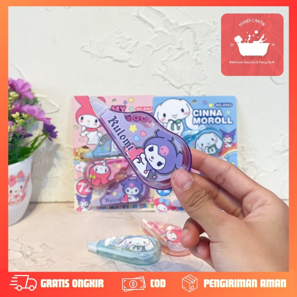 

CORRECTION TAPE SANRIO 3 IN 1 NO.8965 CT-1531 BELI 1 DAPAT 3 BUY 1 GET 3 TERMURAH ALAT TULIS CANTOR TIPE-X KERTAS
