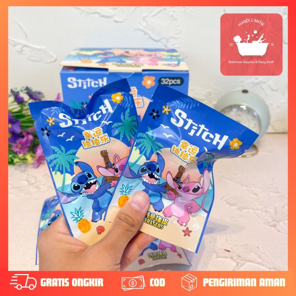 

SATUAN PENGHAPUS MYSTERY BAG STITCH ER-1536 / Blind box STITCH Penghapus / Blind Box Sanrio lucu / Blind Box Penghapus STITCH lucu / Kado unik hampers