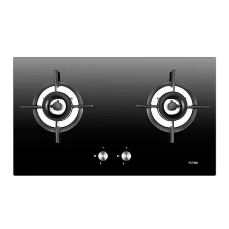 FOTILE - PROMO KOMPOR TANAM GAS 2 TUNGKU 78CM GHG78211 KACA HITAM KHUSUS WILAYAH PALEMBANG