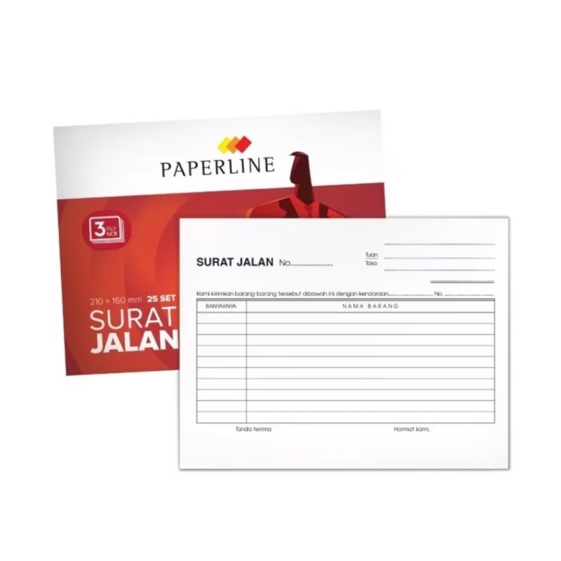 

(12 Pak) Surat Jalan 3 ply/Faktur 3 Ply Kartonan Khusus instant/sameday
