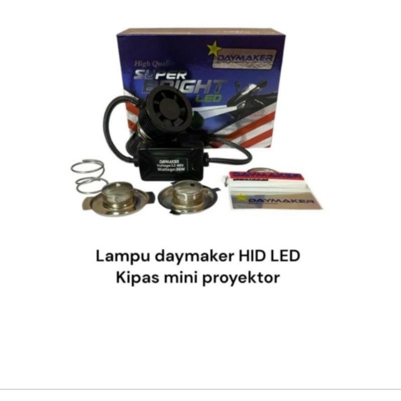 lampu depan hid led mini projector mp1s kipas universal motor/ lampu led projector