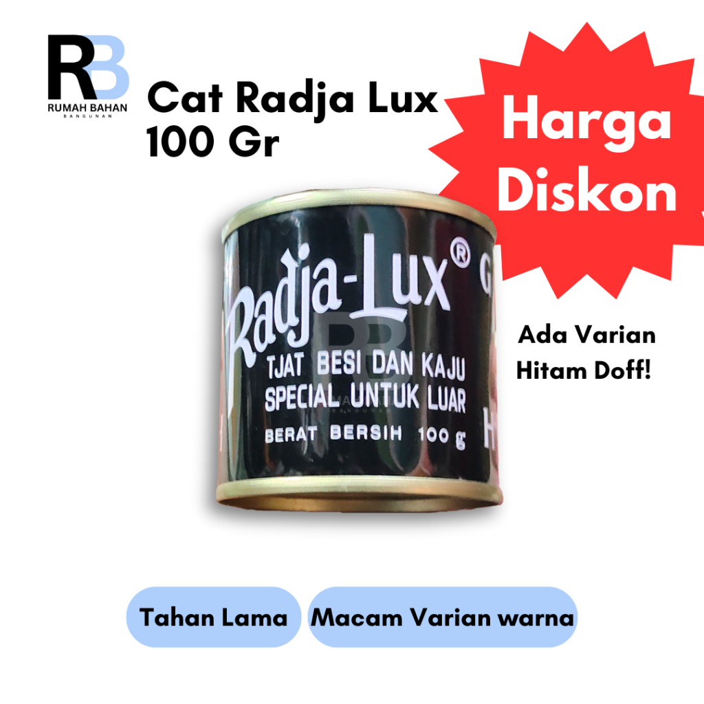 CAT RADJA LUX 100 Gr/ CAT RADJA LUX/ CAT BESI DAN KAYU 100 gr
