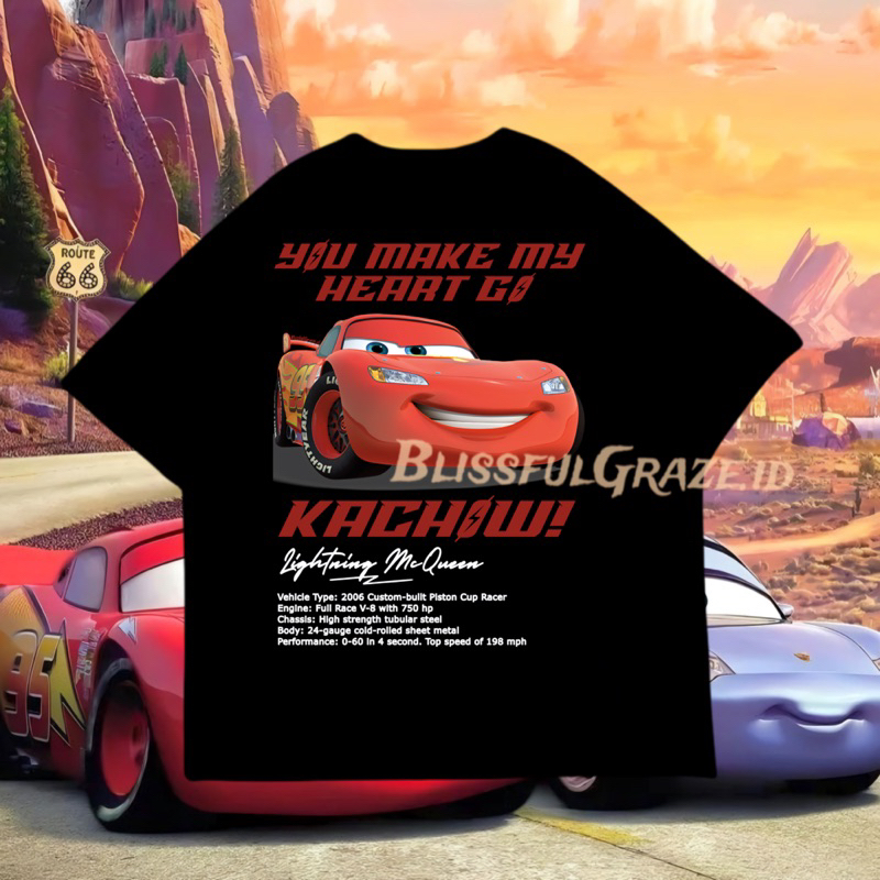 BLISSFULGRAZE.ID || Kaos Mcqueen Couple || Kaos Couple Pasangan || Kaos Mcqueen Sally || Tshirt Coup