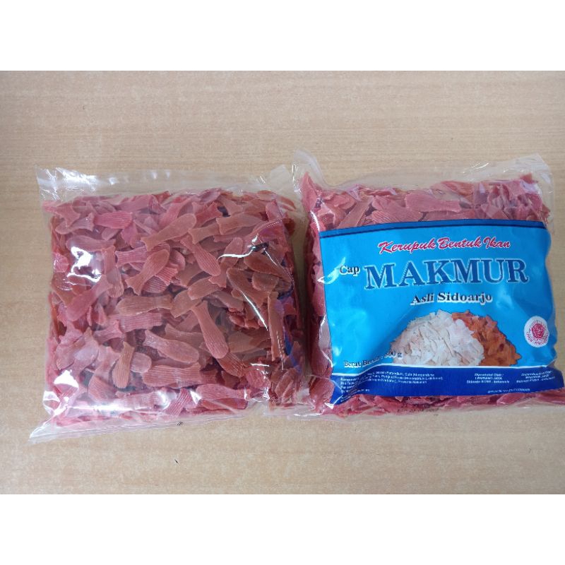 

KRUPUK IKAN MERAH CAP MAKMUR, Krupuk bentuk ikan