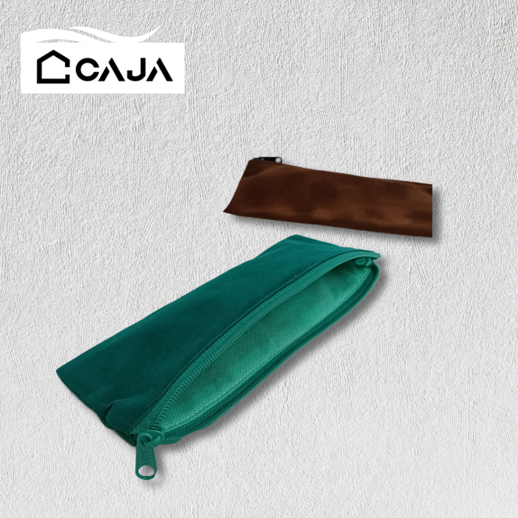 

CAJA Kotak Pensil Pencil Case Beludru Polos Suede