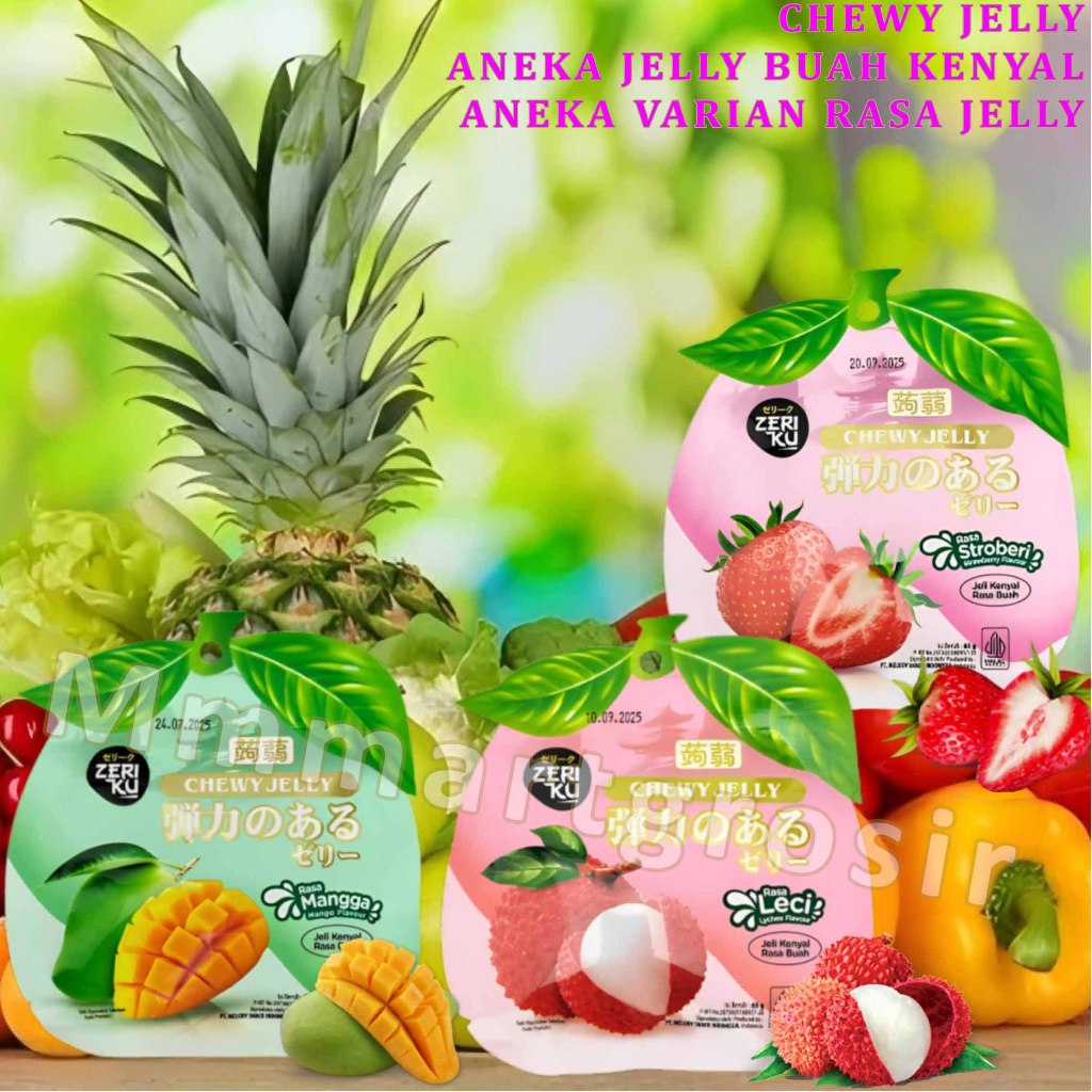 

Chewy Jelly / Aneka Jelly Buah Kenyal / Aneka Varian Rasa Jelly / 65gr Isi 20Pcs