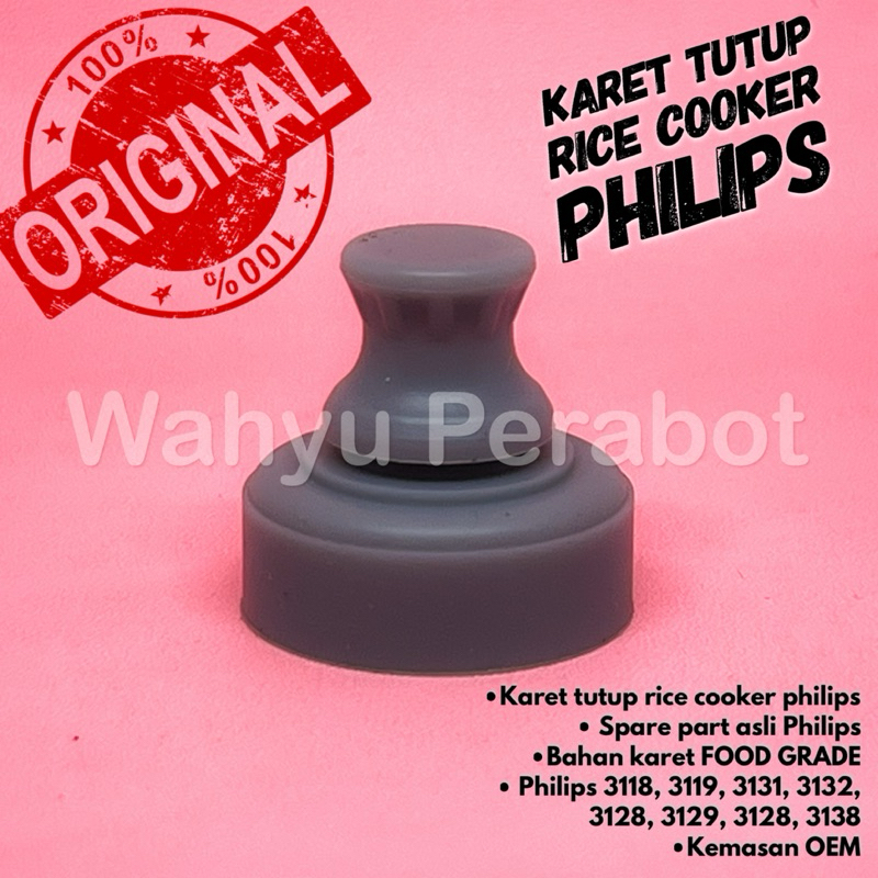 Karet Penutup Rice Cooker Philips HD3119 HD3131 HD3132 HD3138 HD3129 HD3128 HD3118 Original Tutup Ke