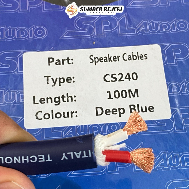 Kabel Speaker SPL 2 X 4MM CS240 Original SPL Audio