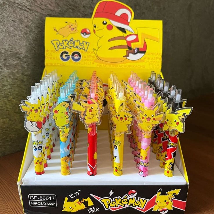 

KODE I5D Paket Usaha Pulpen Lucu Akrilik Labubu Sanrio Ink Pen Pokemon Lotso Pen Cetek isi 48
