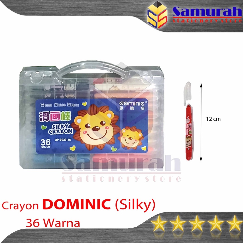 

KODE J77K Crayon Putar Silky Dominic isi 36 Warna Hard Case Krayon Minyak Motif 36 Batang Oil Pastel Fancy Twister 36 Colors For Drawing Water Resistant