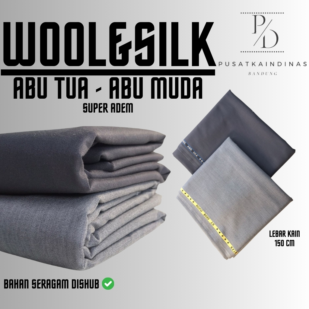 BAKAL KAIN ABU PDH KHAKI TUA/KHAKI MUDA/HITAM/DLL/BAHAN KAIN MURAH PEMDA/