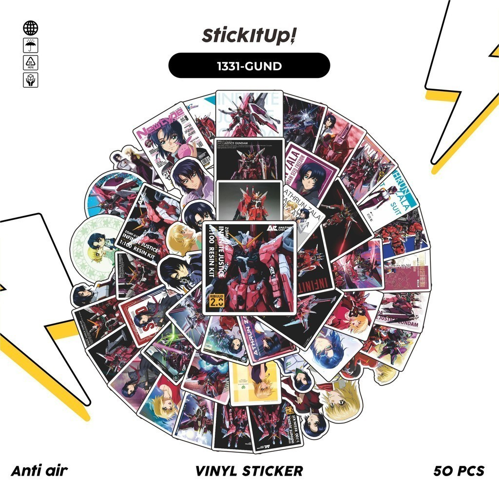 

COD✨ 100 Pcs Stiker Gundam Seed Athrun Zala Cagalli Yula Lucu Anti Air Untuk Dekorasi Notebook Sepeda Skateboard Handphone DIY