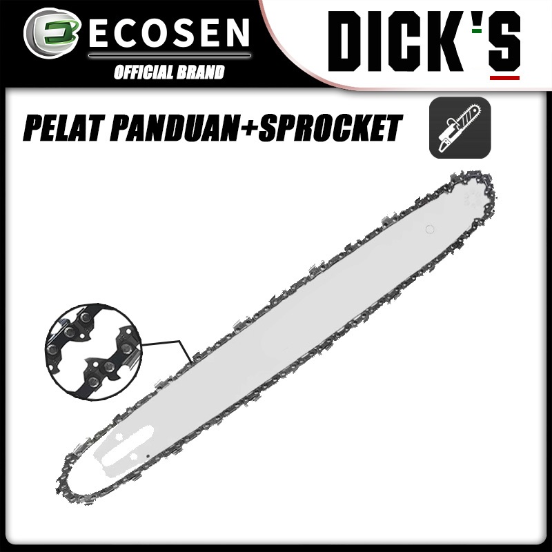 ECOSEN Guide Bar Chainsaw Blade Chainsaw Chain 325 Rantai Chainsaw 20 22 24 Inch