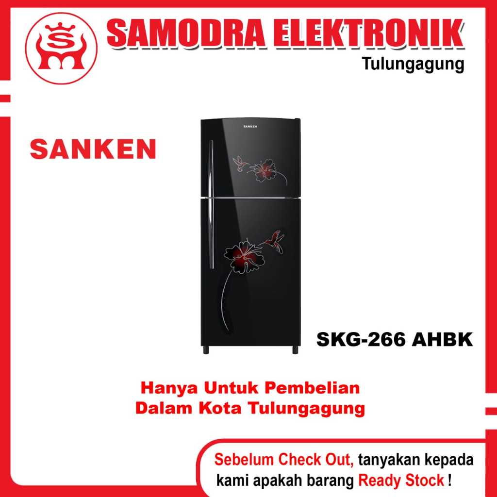 Kulkas SANKEN SK-G266AH-BK | Kulkas Dua Pintu Sanken