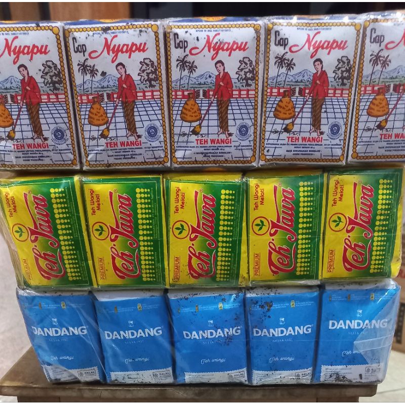 

3 pack,teh dandang biru, jawa premium, nyapu