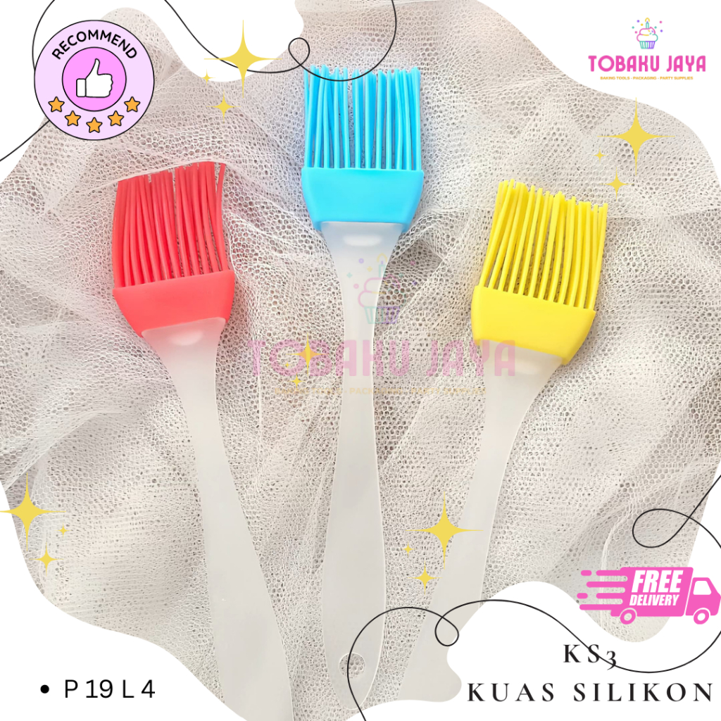 Kuas Silikon / Kuas Kue / Koas Silikon / Kuas Mentega | Silicone Brush / Kuas Silikon Kecil KS3 Rp7.