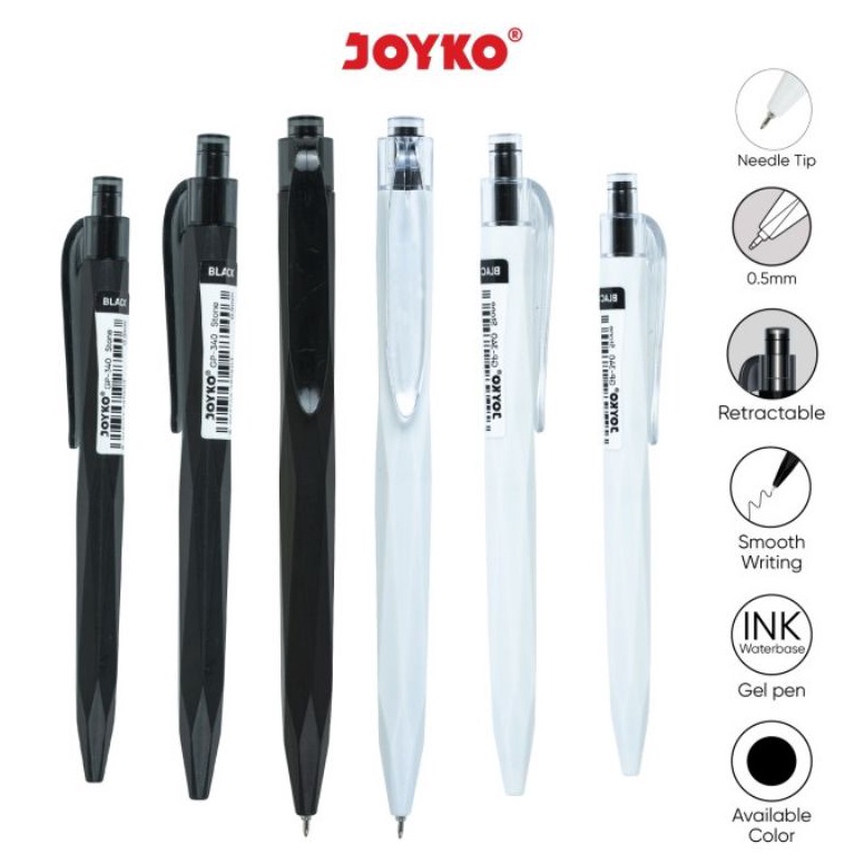 

KODE V33P Pulpen Joyco GP34 Stonecasingnya mix hitam putih