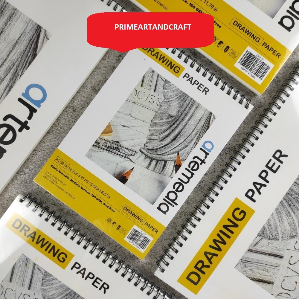 

artemedia spiral sketch book A5/A4/A3 150gsm 30sht