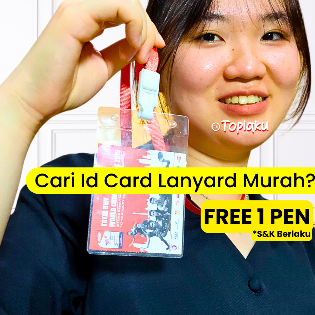 

ID CARD Tali Lanyard Gantungan Plastik Mika Kalung Nametag Dada Holder Leher Aesthetic Lucu Nama Tag