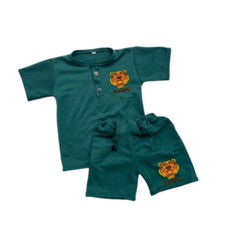 Setelan Anak Set Kiano Kancing usia 1-5 Tahun Baju Anak Kiano Terbaru