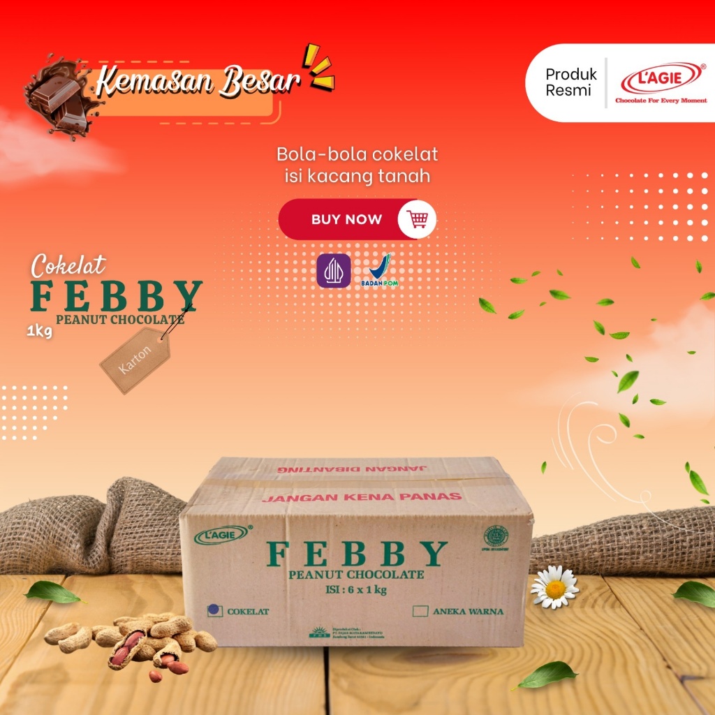 

LAGIE FEBBY PEANUT COKELAT 1KG 1 KARTON