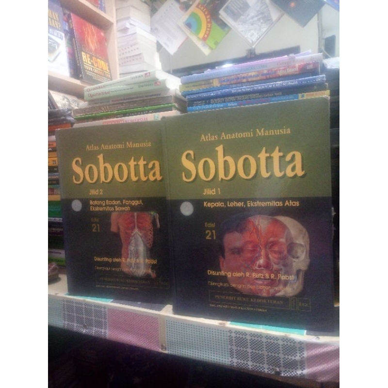 ATLAS ANATOMI MANUSIA SOBOTTA KEPALA LEHER EKSTREMITAS ATAS JILID 1 DAN 2 EDISI 21 penulis R.PUTZ DA
