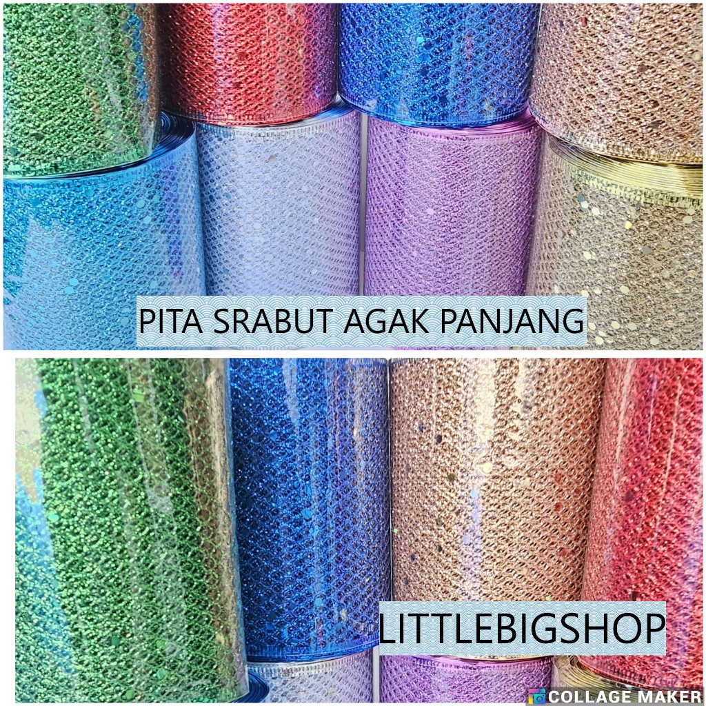

PITA GLITTER NATAL PINGGIR KAWAT PITA PARCEL PITA CHRISTMAS PITA HIASAN CANTIK LEBAR 10CM PITA NATAL