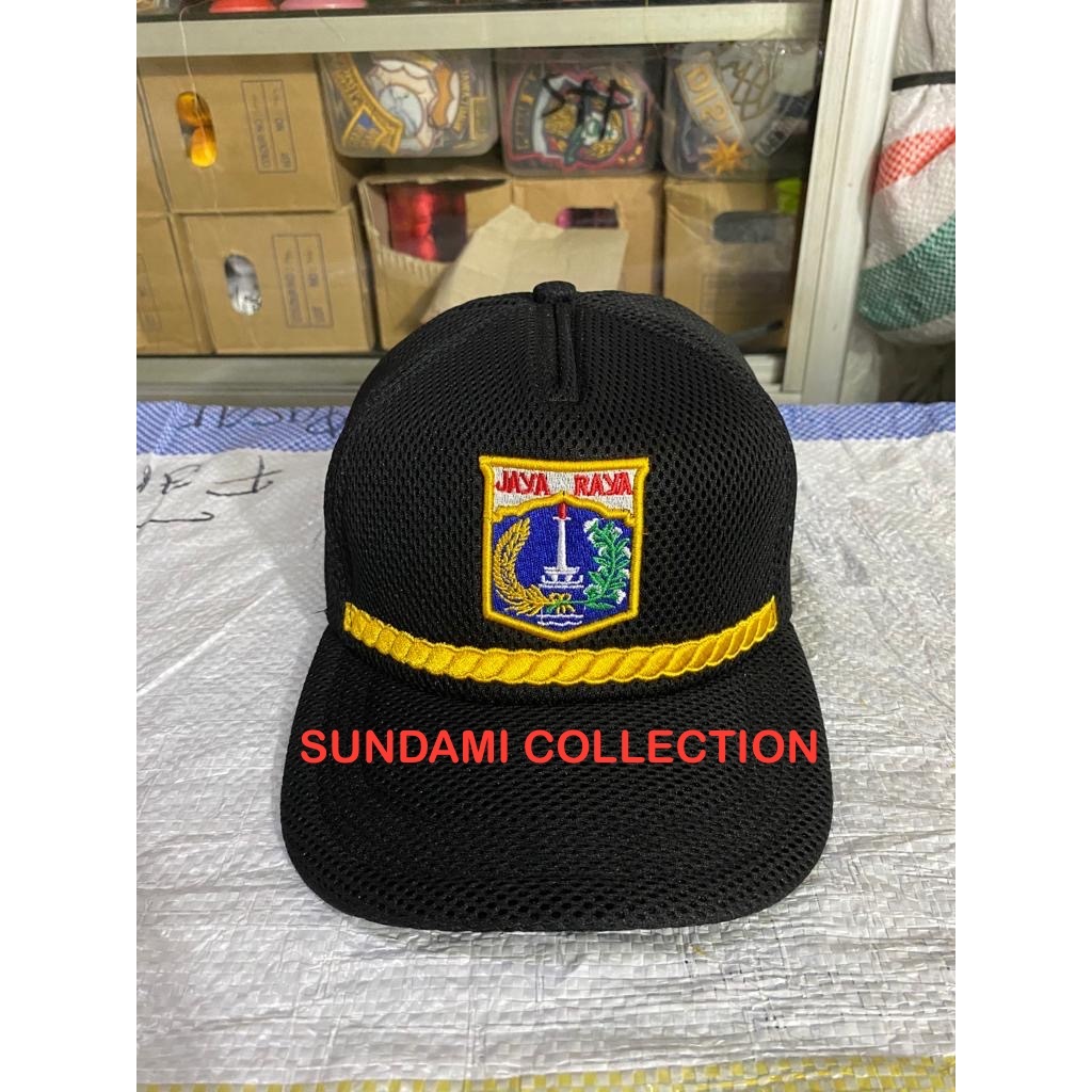 TOPI PEMDA DKI LOGO LIS (HITAM)