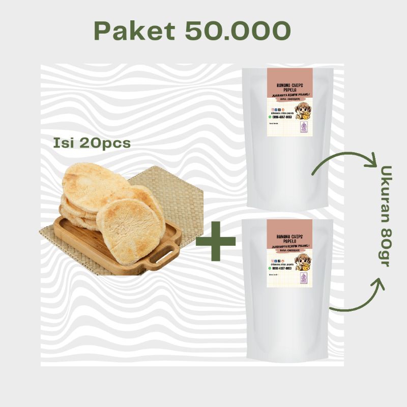 

PAPELA SNACK || Kemplang Tunu & Keripik Pisang paket 50ribuan