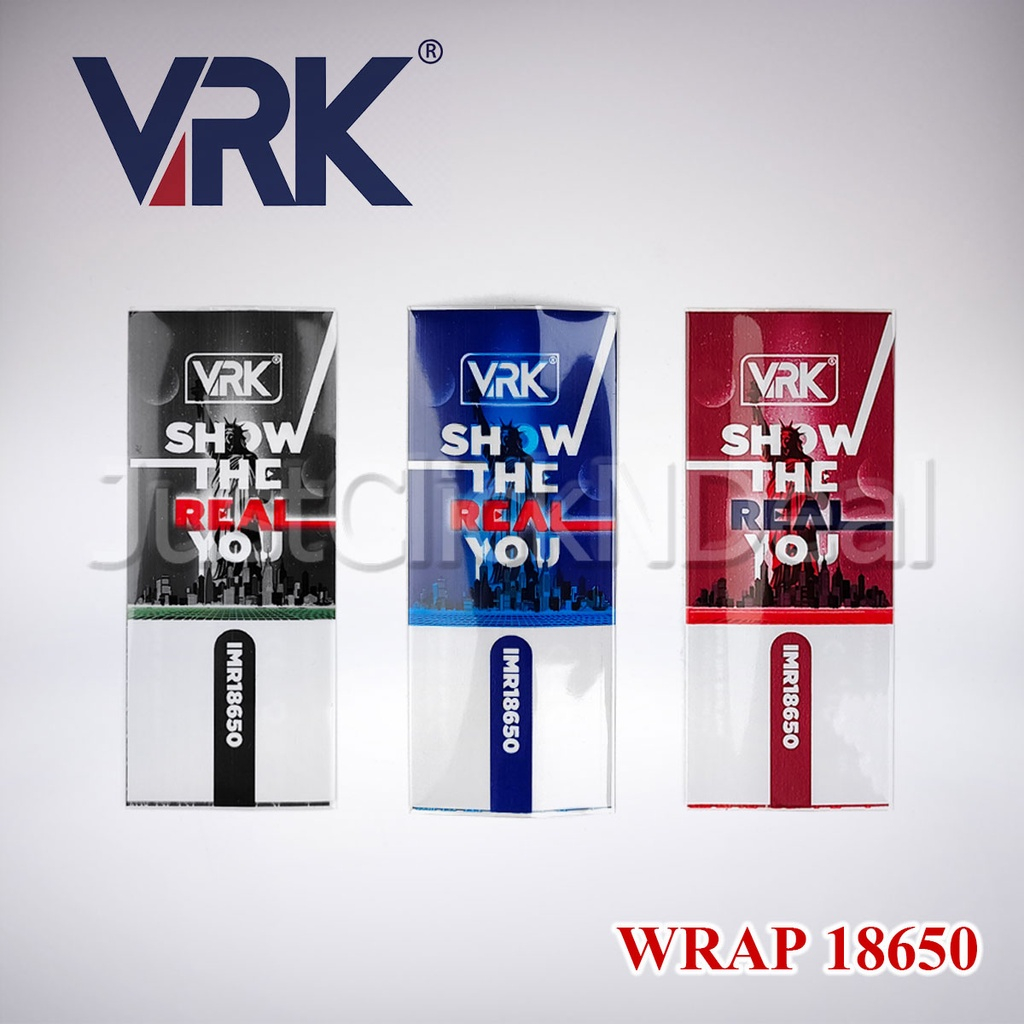 WRAP BATERAI BATTERY VRK 18650 (HARGA PERBIJI) sampul baterai