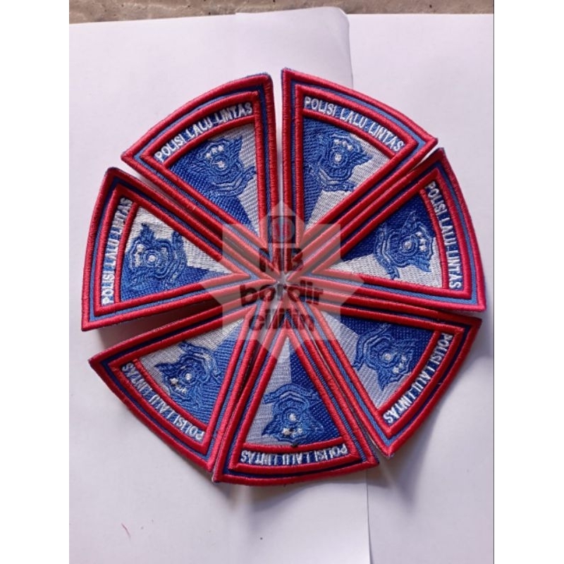 bordir logo polisi lalu lintas TIMBUL satuan